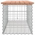 Banco jardín diseño gaviones madera abeto Douglas 103x44x42