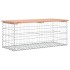 Banco jardín diseño gaviones madera abeto Douglas 103x44x42