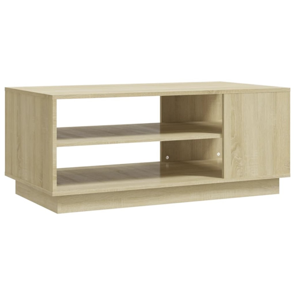 Mesa de centro madera de ingeniería roble Sonoma 102x55x43