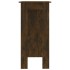 Mesa alta con estante roble ahumado 102x50x103,5