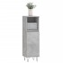 Armario de baño madera contrachapada gris hormigón 30x30x100