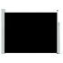 Toldo lateral retráctil de jardín negro 140x500