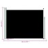 Toldo lateral retráctil de jardín negro 140x500