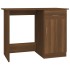 Escritorio de madera contrachapada marrón roble 100x50x76
