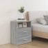 Mesita de noche gris sonoma 50x32x60