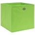Cajas de almacenaje 10 uds tela verde 32x32x32