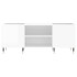 Mueble discos madera contrachapada blanco brillo 121x38x48