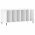 Mueble discos madera contrachapada blanco brillo 100x38x48