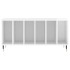 Mueble discos madera contrachapada blanco brillo 100x38x48
