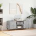Mueble discos madera contrachapada gris hormigón 121x38x48