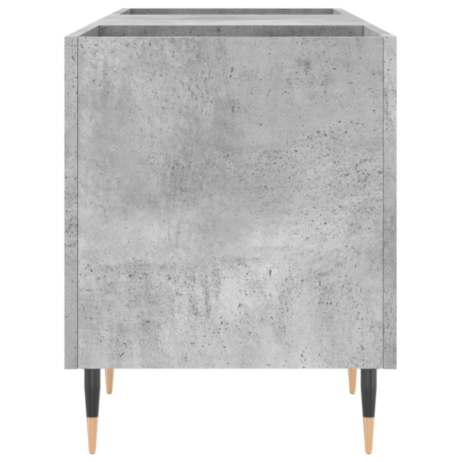 Mueble discos madera contrachapada gris hormigón 121x38x48