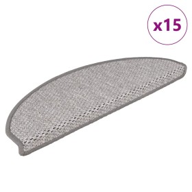 Alfombrillas autoadhesivas sisal 15 uds platina 65x21x4