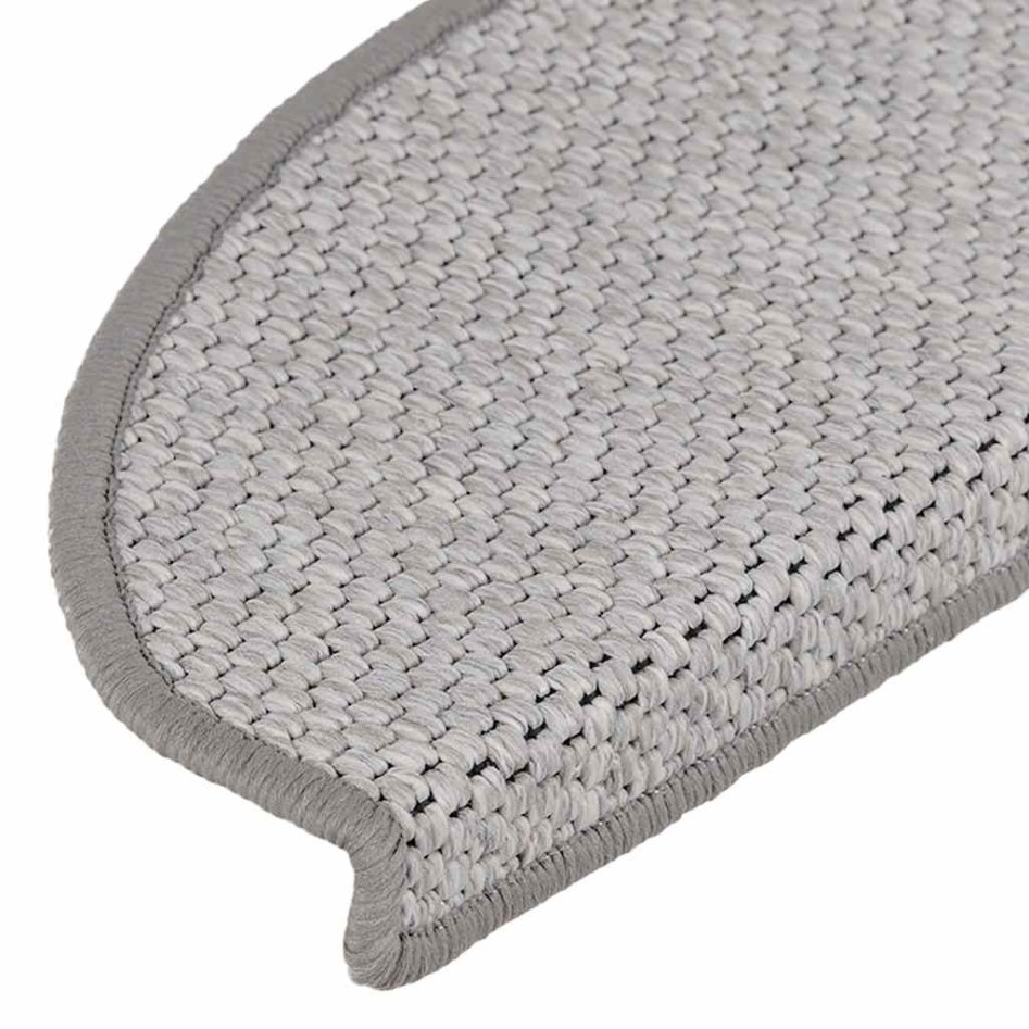 Alfombrillas autoadhesivas sisal 15 uds platina 65x21x4