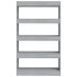 Estantería/divisor madera ingeniería gris Sonoma 80x30x135