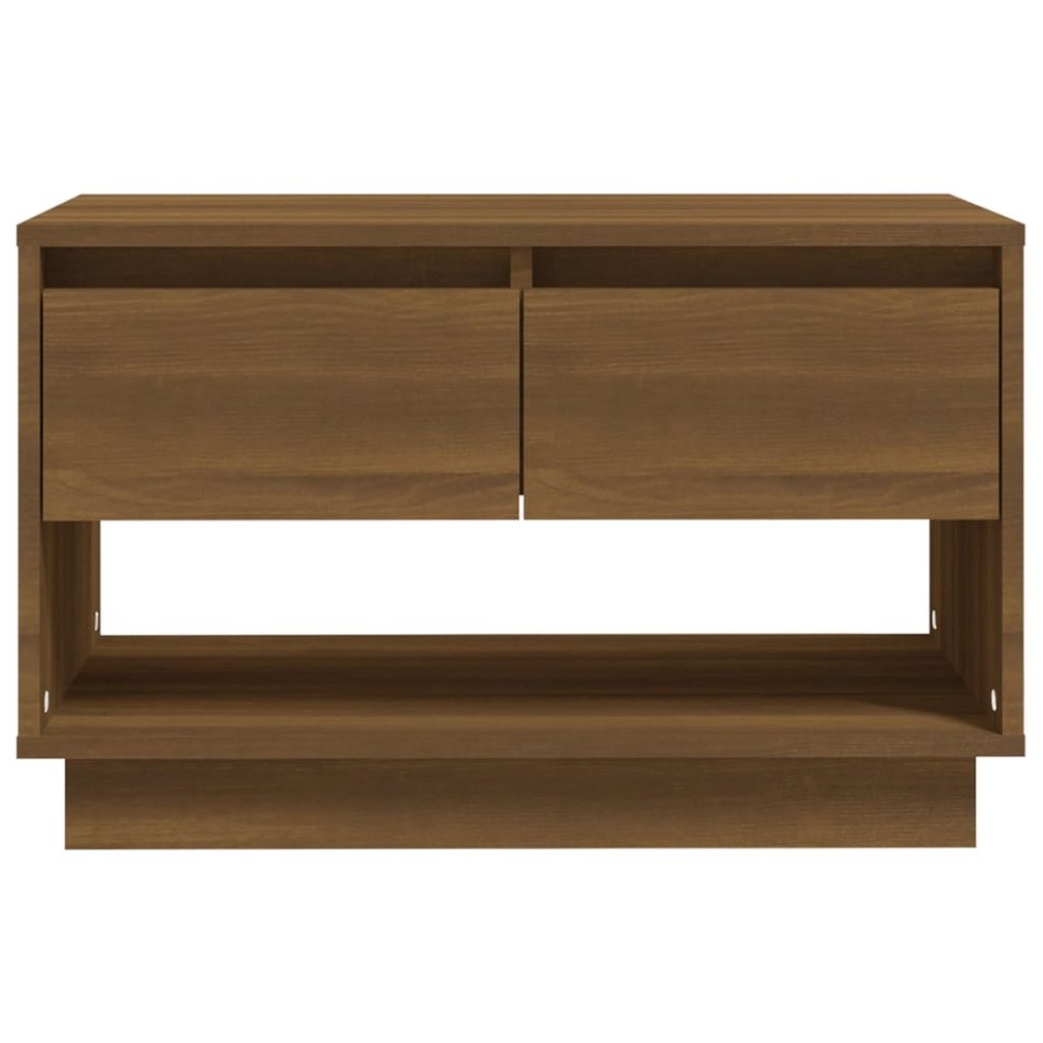 Mueble de TV de madera de ingeniería marrón roble 70x41x44