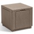 Keter Puf de almacenamiento cubo capuchino