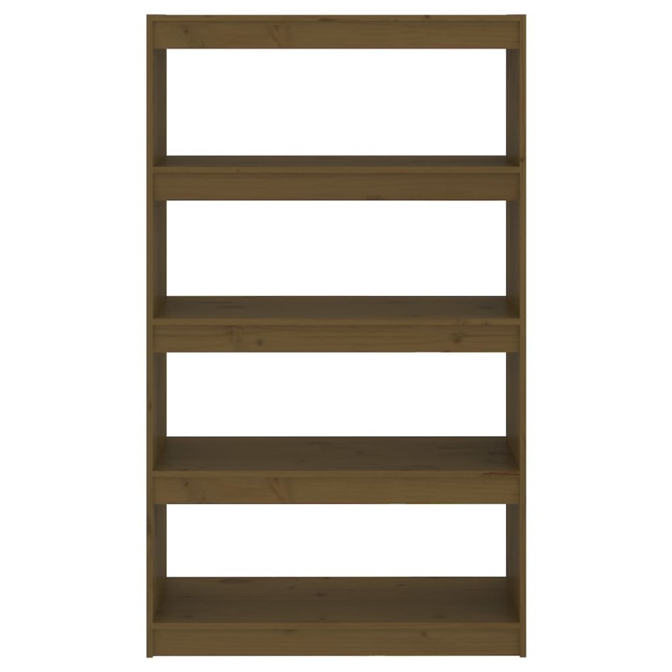Estantería/divisor de espacios pino marrón miel 80x30x135,5