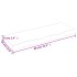 Estante pared madera roble tratada marrón claro 80x30x(2-6)