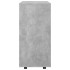 Armario ruedas madera contrachapada gris hormigón 60x35x75