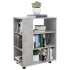 Armario ruedas madera contrachapada gris hormigón 60x35x75