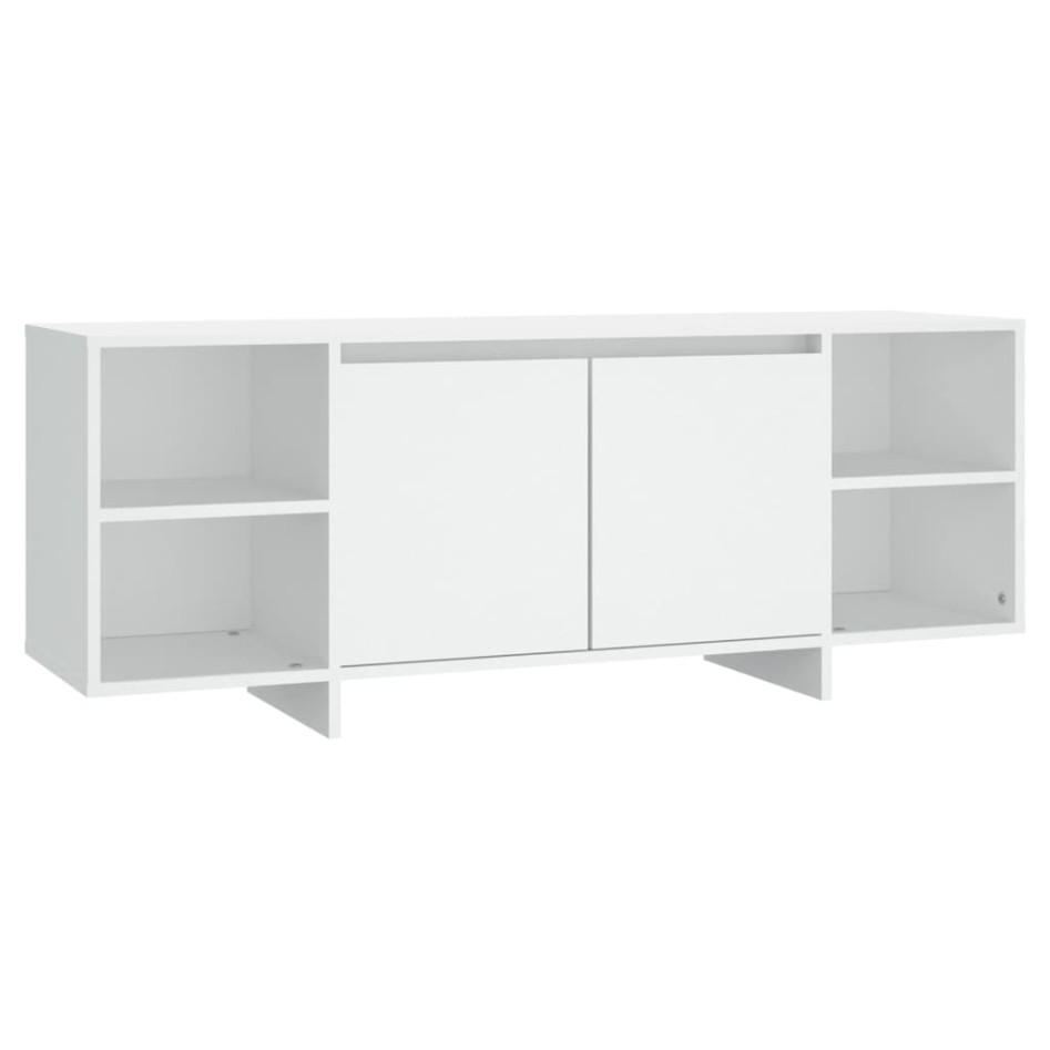 Mueble para TV madera contrachapada blanco 130x35x50