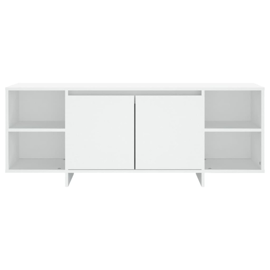 Mueble para TV madera contrachapada blanco 130x35x50