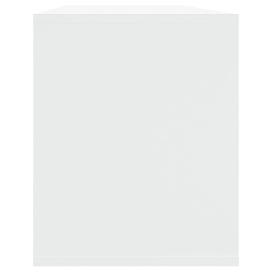 Mueble para TV madera contrachapada blanco 130x35x50