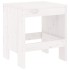 Taburetes de jardín 2 uds madera maciza pino blanco 40x36x45