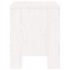 Taburetes de jardín 2 uds madera maciza pino blanco 40x36x45