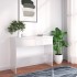 Mesa consola madera de ingeniería blanca 100x35x76,5
