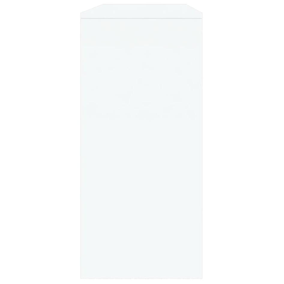 Mesa consola madera de ingeniería blanca 100x35x76,5