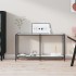 Mesa de consola vidrio templado blanco 140x35x75,5
