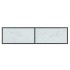 Mesa de consola vidrio templado blanco 140x35x75,5