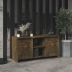 Mueble de TV madera de ingeniería roble ahumado 102x37,5x52,5cm