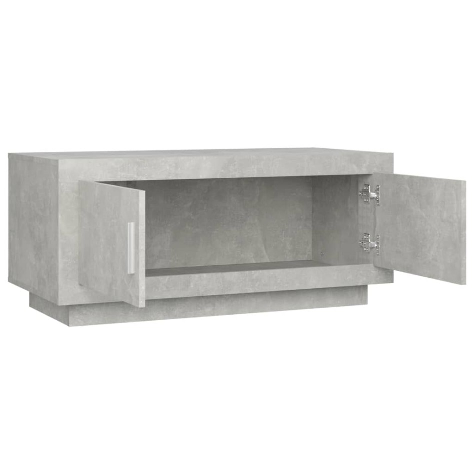 Mesa de centro madera de ingeniería gris hormigón 102x50x45