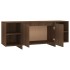 Mueble de TV madera de ingeniería marrón roble 130x35x50