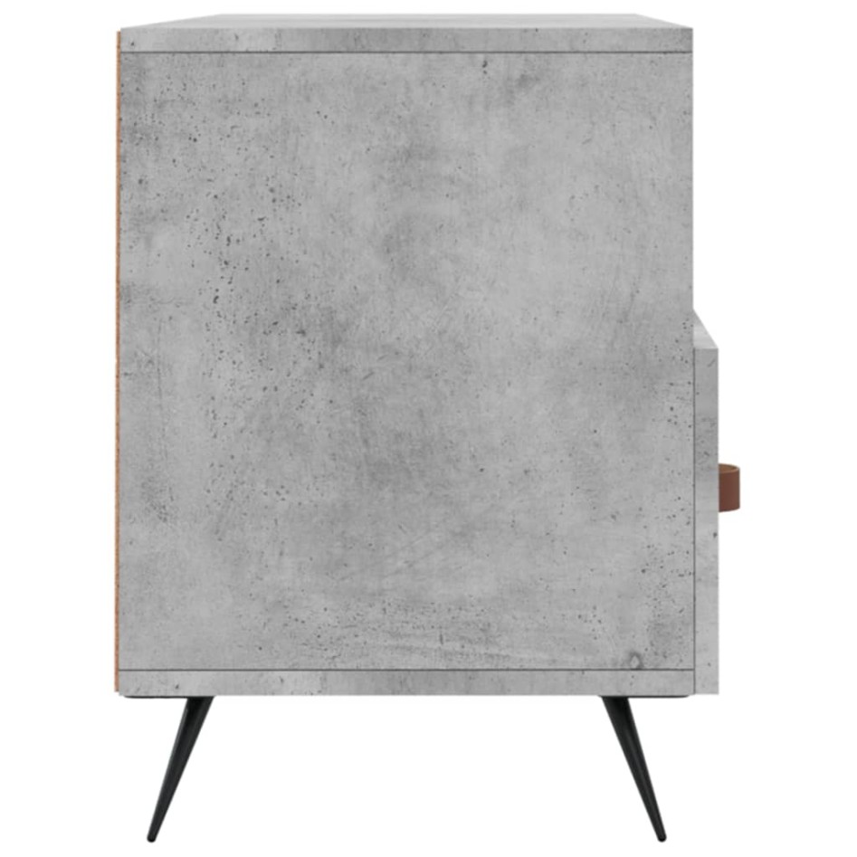 Mueble de TV madera de ingeniería gris hormigón 102x36x50