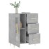 Aparador de madera de ingeniería gris hormigón 69,5x34x90