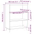 Estantería madera de ingeniería gris hormigón 69,5x32,5x90