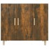 Aparador de madera de ingeniería roble ahumado 90x34x80
