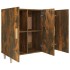 Aparador de madera de ingeniería roble ahumado 90x34x80