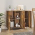 Aparador de madera de ingeniería roble ahumado 90x34x80