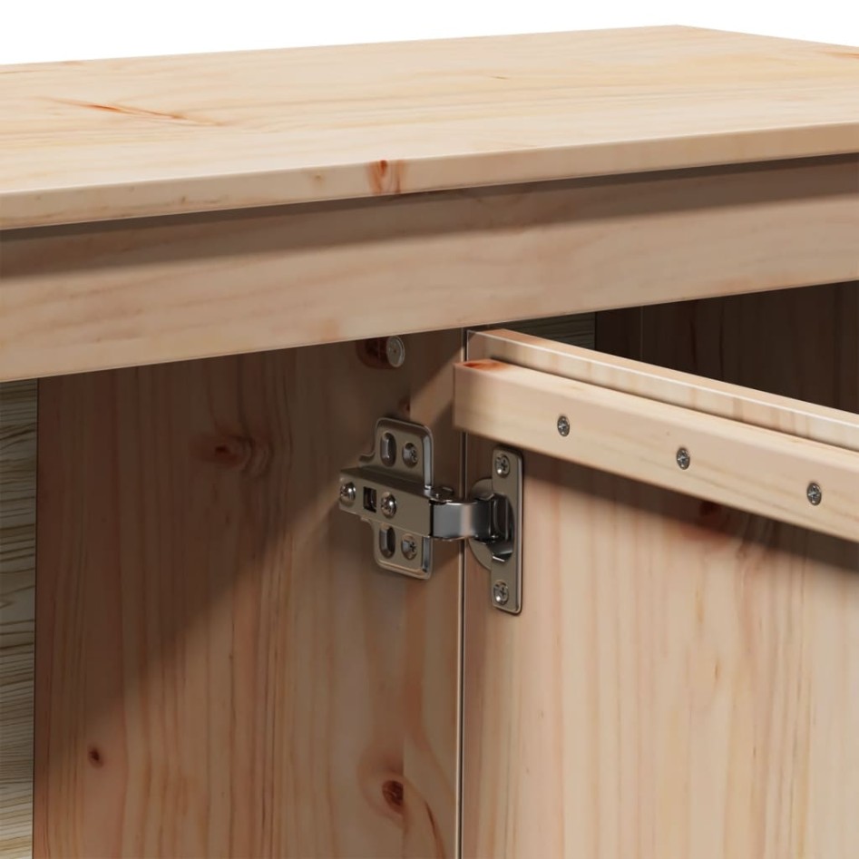 Mueble de TV de madera maciza de pino 103x36,5x52