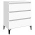 Aparador de madera contrachapada blanco 60x35x70