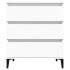 Aparador de madera contrachapada blanco 60x35x70
