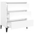 Aparador de madera contrachapada blanco 60x35x70
