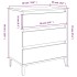 Aparador de madera contrachapada blanco 60x35x70