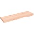 Estante de pared madera maciza roble sin tratar 100x30x(2-6)