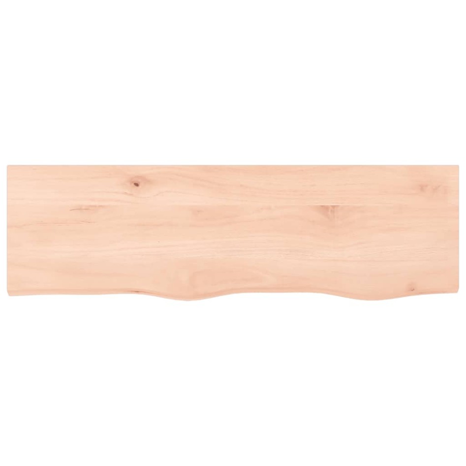 Estante de pared madera maciza roble sin tratar 100x30x(2-6)
