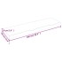 Estante de pared madera maciza roble sin tratar 100x30x(2-6)